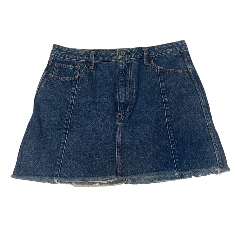 Abercrombie & Fitch‎ Zoe Natural Rise Vintage A Line 90's Denim Skirt 14